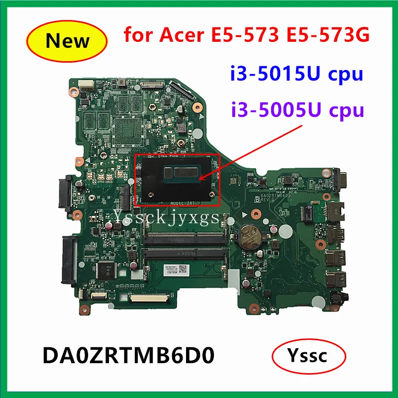 NBVB011002 / NBC4811001 для Acer Aspire E5-573 материнская плата ноутбука с процессором Intel i3 DA0ZRTMB6D0