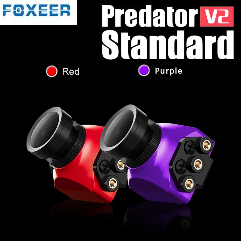 Foxeer Predator V2 стандартная Мини FPV камера 1000TVL 2 5 мм PAL Super WDR 4:3 для гоночного дрона