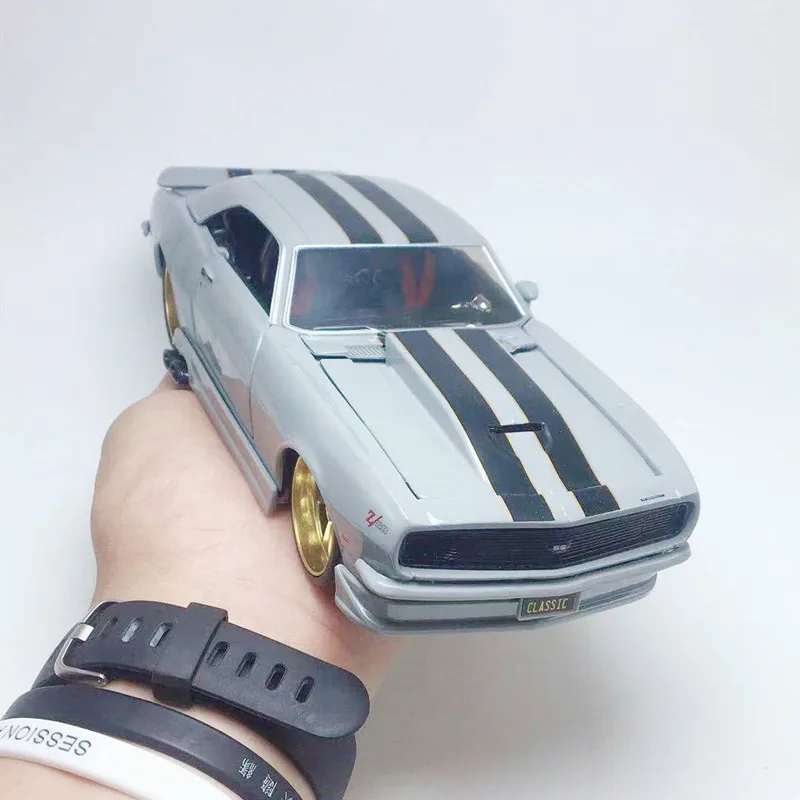 Высокое моделирование 1:24 1968 Chevrolet Camaro Z28 металлический сплав модель автомобиля, коллекция и подарок Ретро модель автомобиля украшения