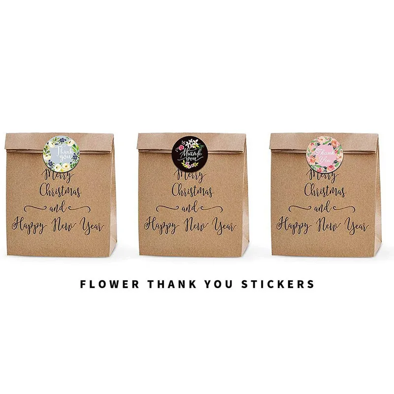 500pcs/roll Multiple Styles label Papers Baking Gift Wedding Decor Party Envelope Round Handmade Sealing Glue Food Sticker | Дом и сад