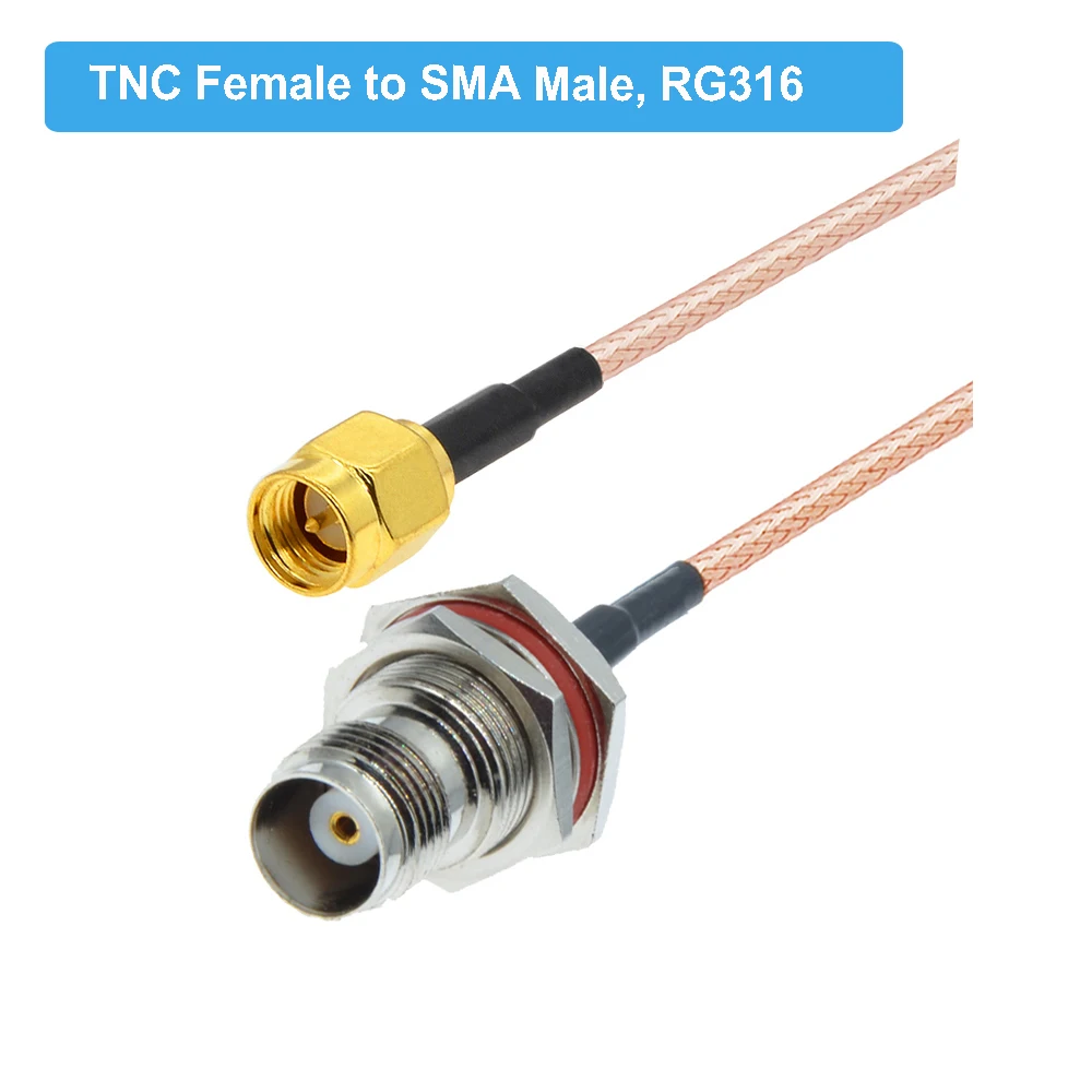 Водонепроницаемый разъем TNC мама к SMA папа RG316 отрезок 50 Ом RF коаксиальный кабель в