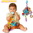 Детский мобильник мягкая плюшевая игрушка блок муфты волшебный кубик-погремушка раннего новорожденных детские развивающие игрушки 0-24Months