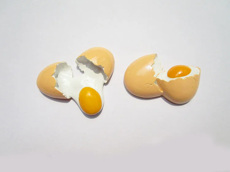 YUYU Fake egg Selling Kawaii simulation mini food egg omelette creative resin Miniature Dollhouse Decor Doll house Accessories
