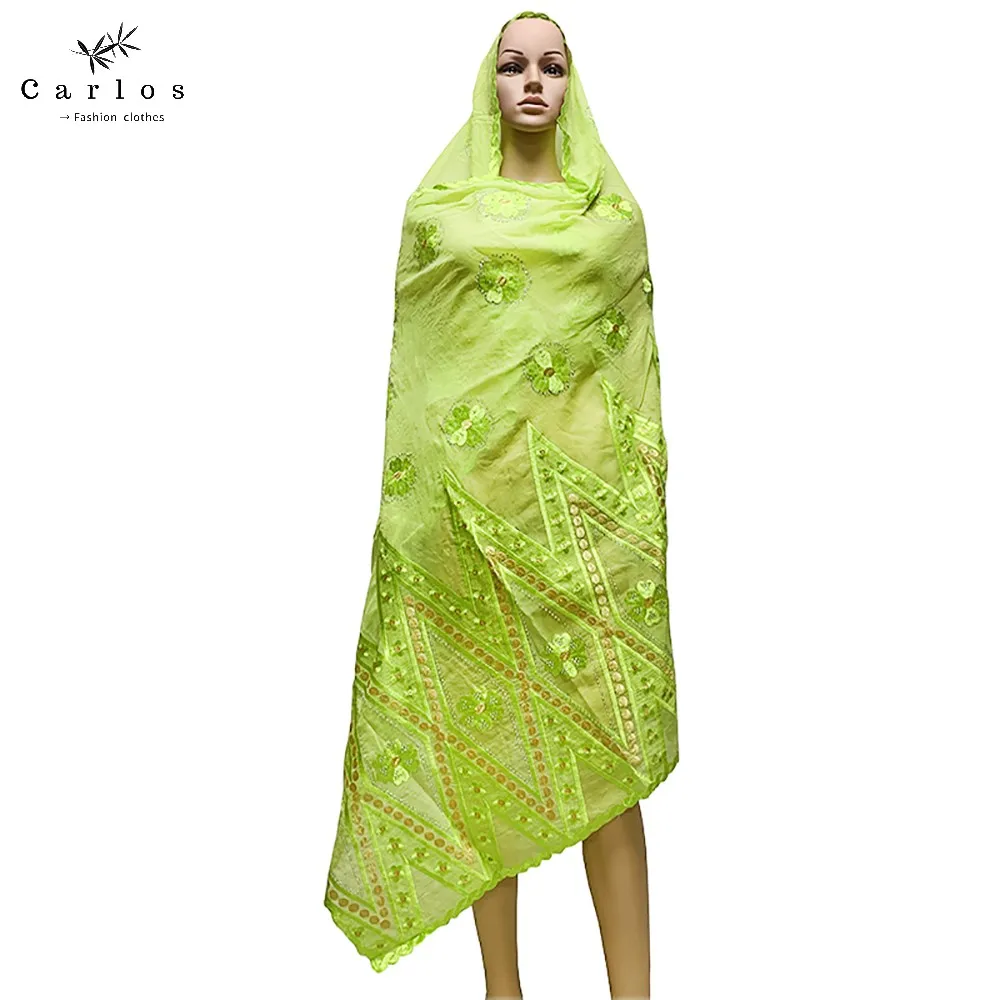 Шарф женский мусульманский из Лидер продаж хлопка хиджаб в африканском стиле