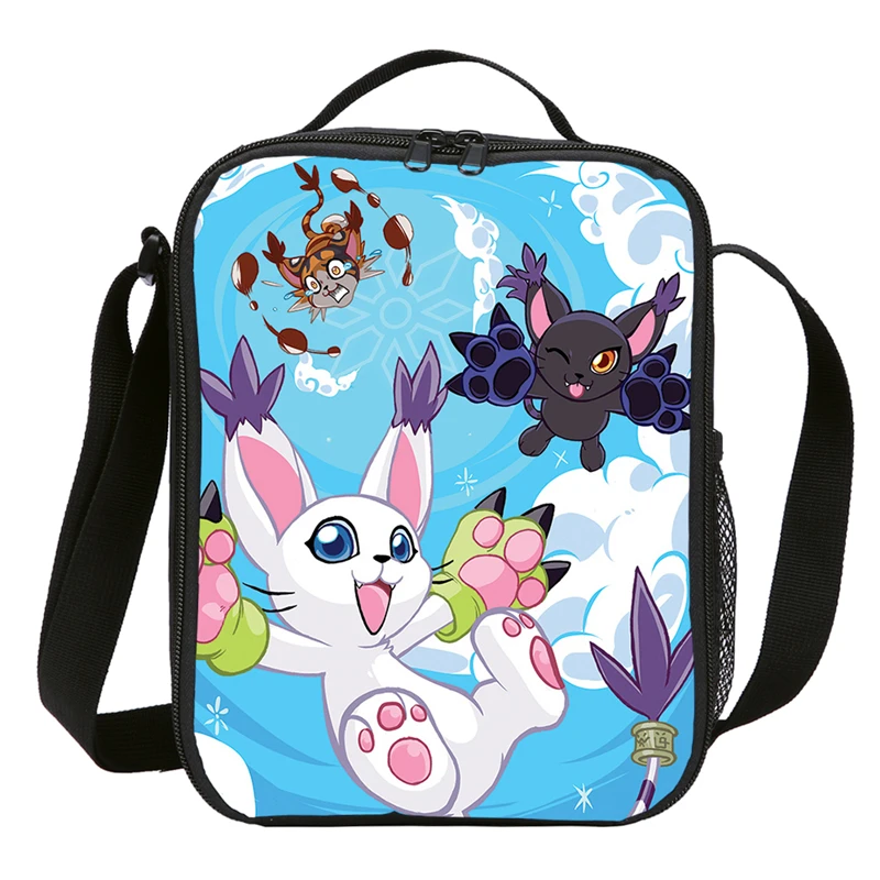 

Сумка для обеда с 3D рисунком из мультфильма для мальчиков и девочек, сумки для начальной школы, детские цифровые приключения, термоконтейне...