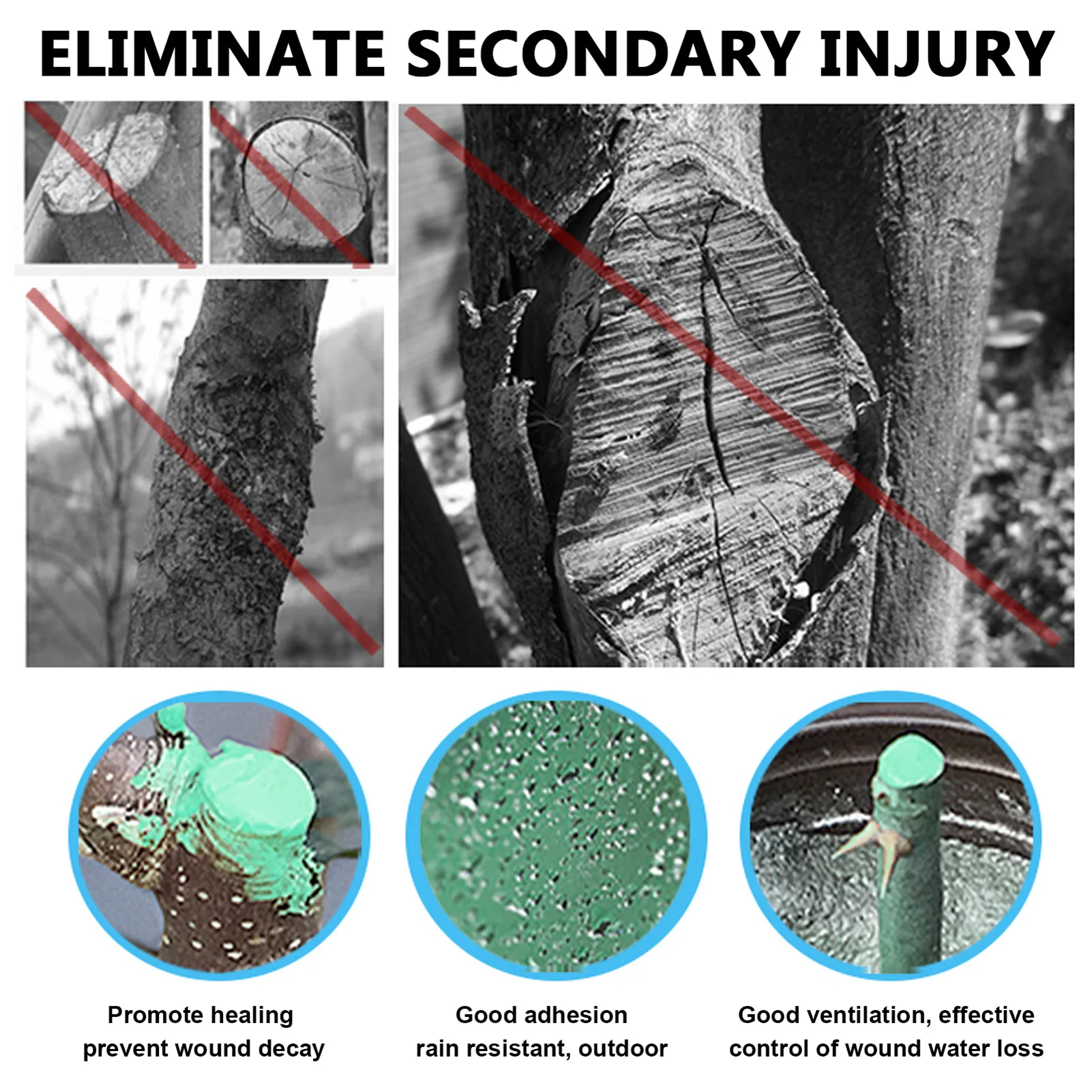 

30/100/300G Tree Wound Pruning Sealer Tree Wound Dressing Big Tree Bonsai Wound Healing Agent Tree Grafting Coating sweetie