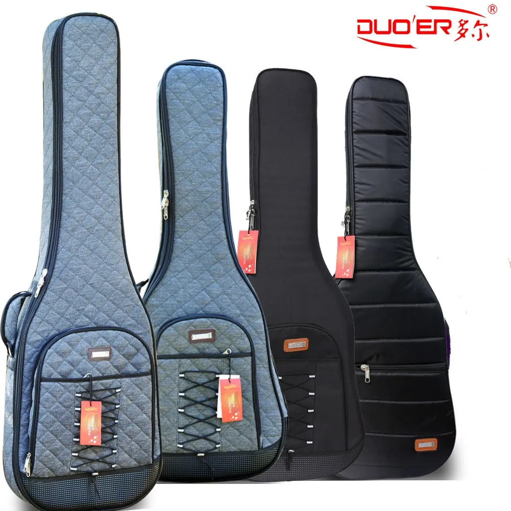 36 39 41 Inch Guitar Bags Waterproof Oxford Bass Case Portable Guitar Backpacks Thicken Pad Rucksack Wearable Solid Bag