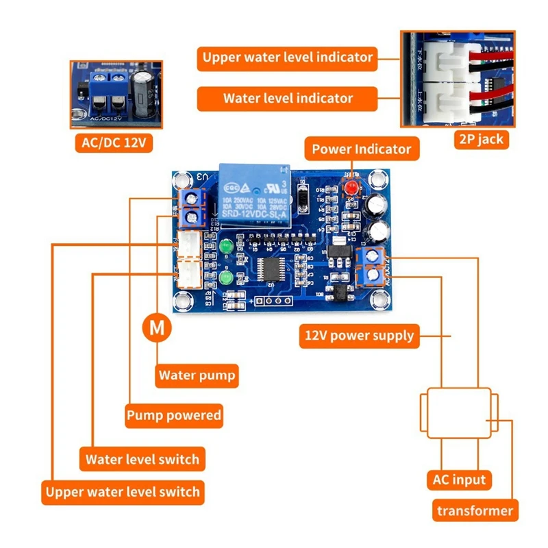 

Xh-M203 Water Level Controller AUtomatic Water Level Controller Water Level Switch Level Water PUmp Controller S18 Drop