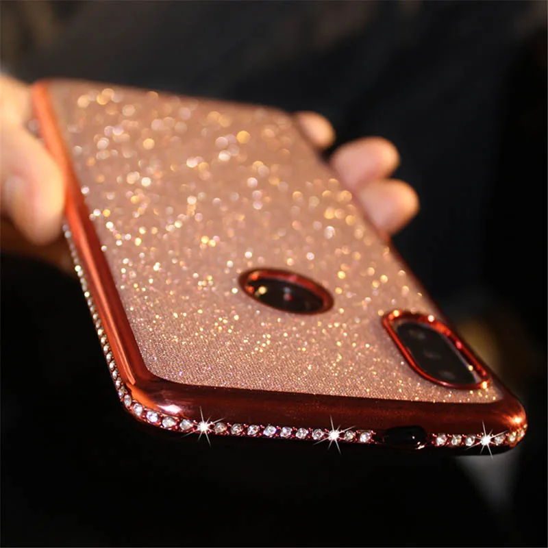 Алмазный Блестящий Мягкий чехол для Huawei Honor 7A 7C Pro 7X 8S 8A 8X 8C 20 10i P20 P30 Lite Mate 10 Y5 Y6 Y7 Y9