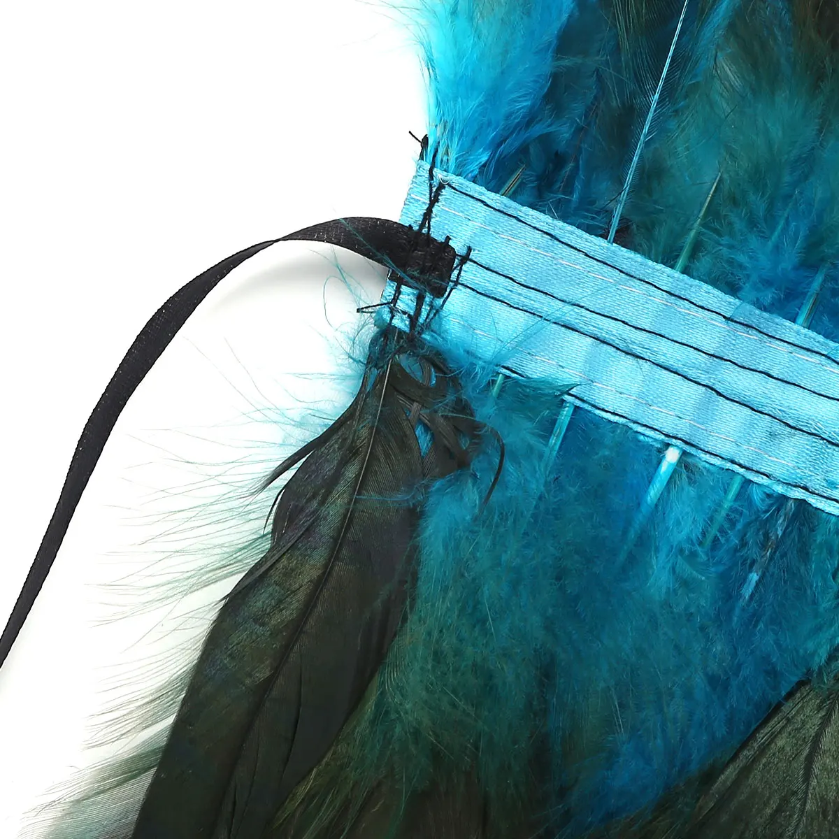 Шаль из натурального пера в викторианском стиле готический воротник накидка на