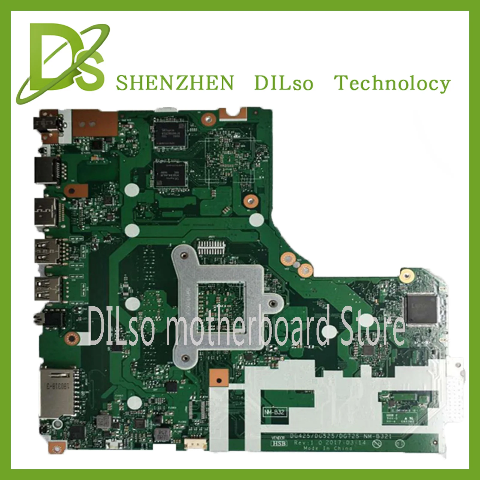 KEFU NM-B321 материнская плата для lenovo 320-15ACL 320-15AST материнская плата DG425 DG525 DG725 NM-B321 AM9420 процессор тест ОК Оригинальная работа
