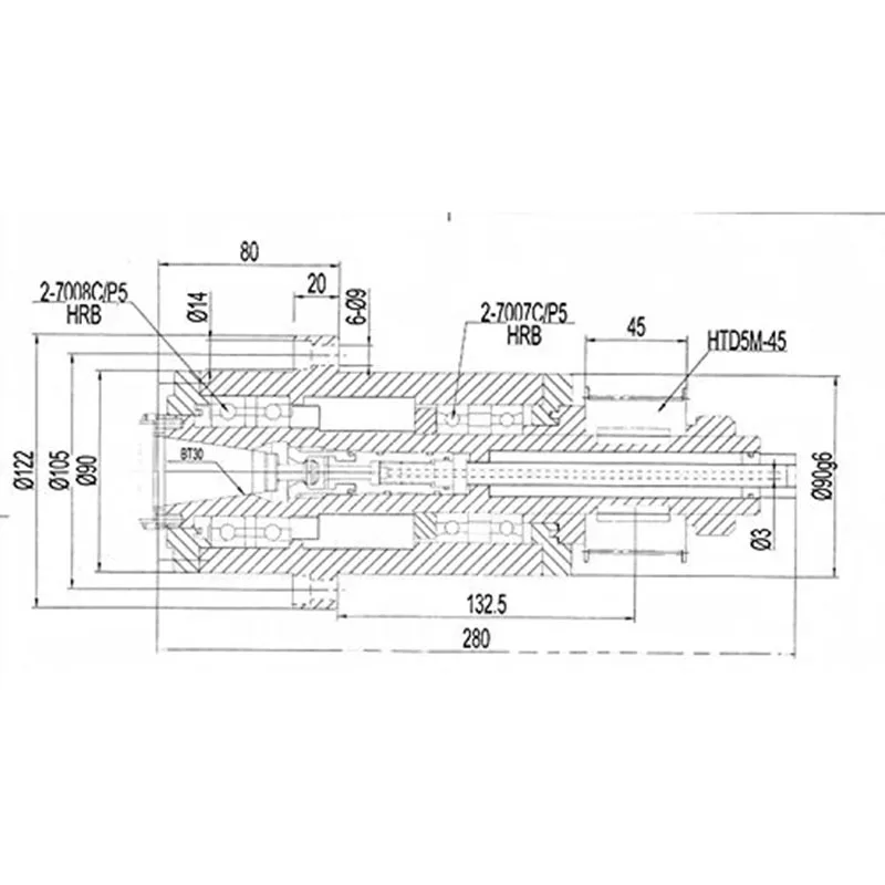 Шпиндель ATC BT30 шпиндель CNC фрезерный Rounter Электрический Шпиндельный двигатель 220 В