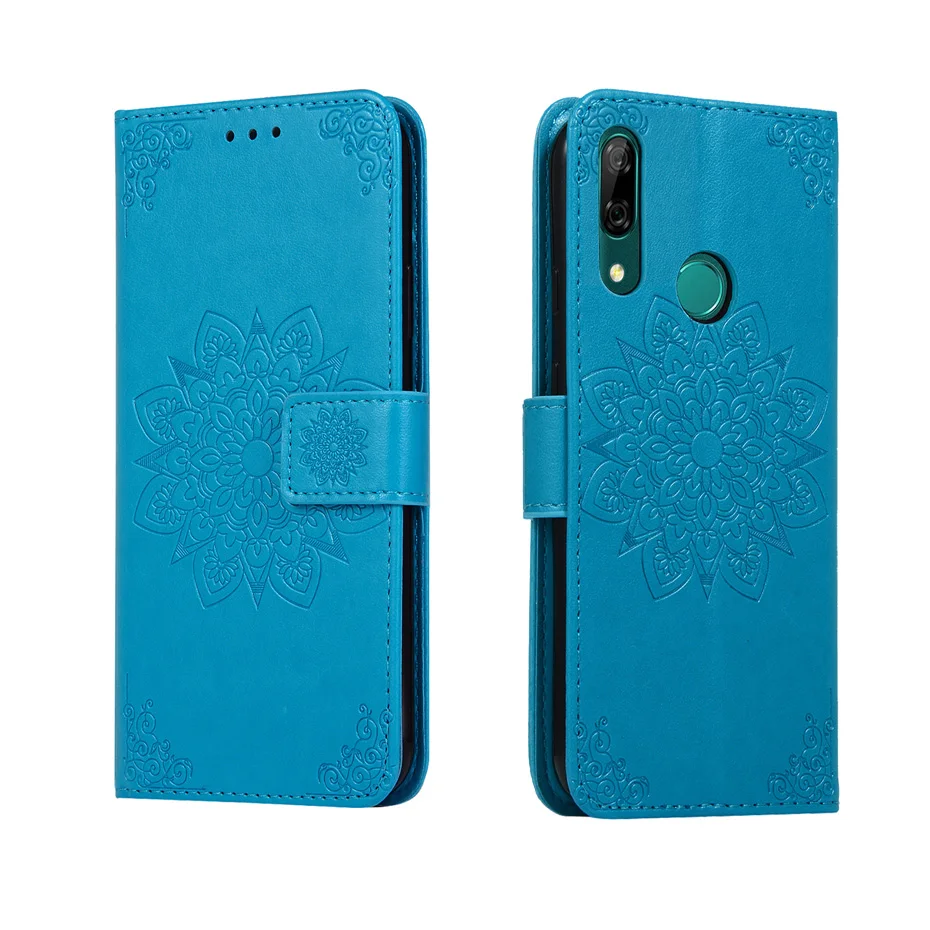 Чехол-бумажник с объемным цветочным рисунком для huawei P SMART Z, чехол-книжка для мобильного телефона huawei Y9 PRIME, кожаный чехол-книжка с морем