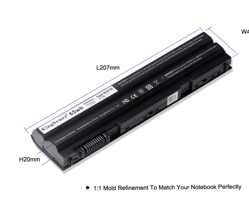 KingSener Корея сотовый 65WH N3X1D ноутбук Батарея для DELL Latitude E5420 E5430 E5520 E5530 E6420 E6520 E6430 E6440