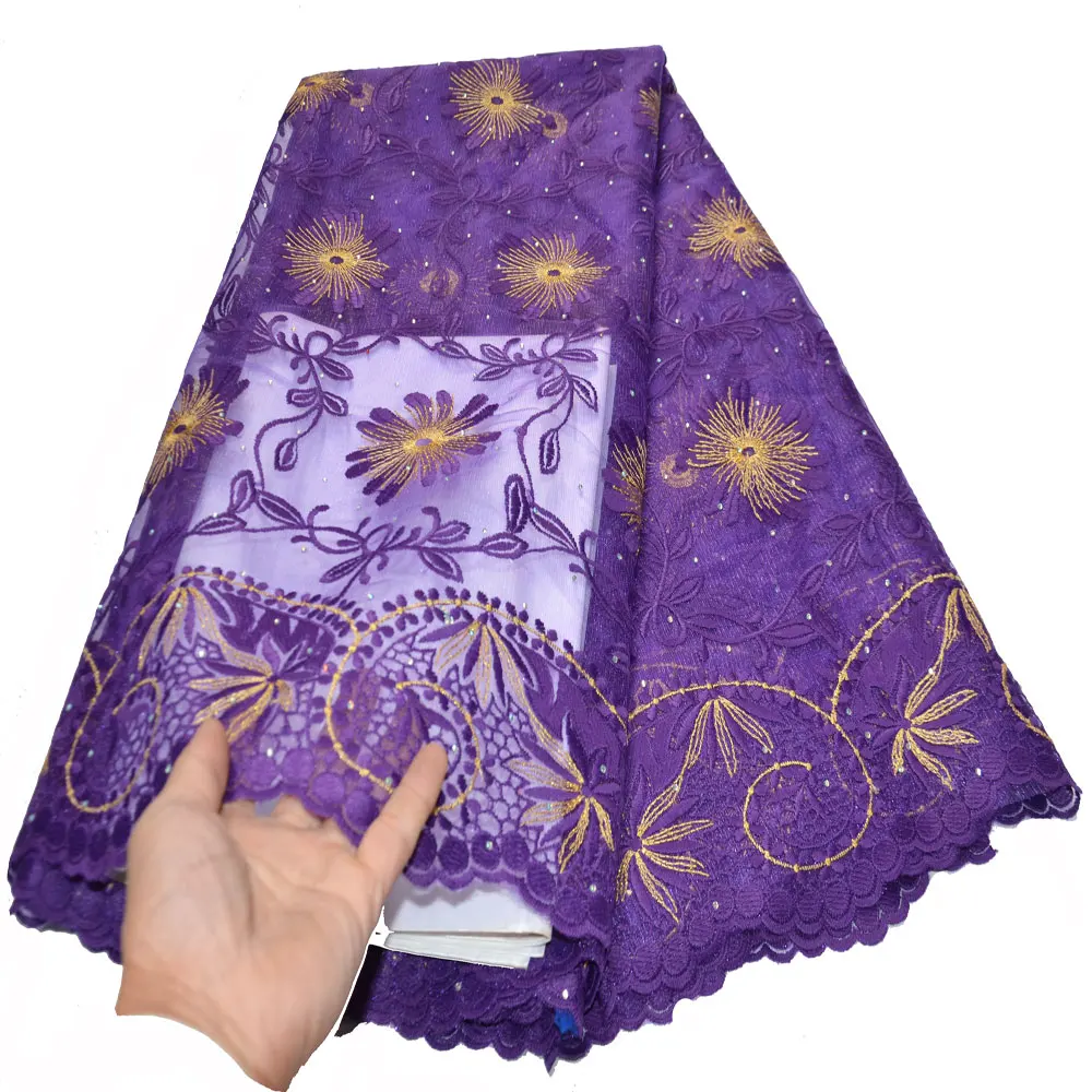 

African Lace Fabric High Quality Brocade Lace French Nigerian Lace Fabrics For Bride Women Wedding Party Dress Sewing FN013
