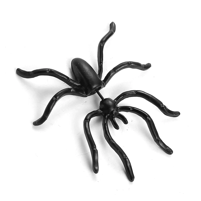 1 шт. панк черный паук крупные серьги готические Преувеличенные насекомое