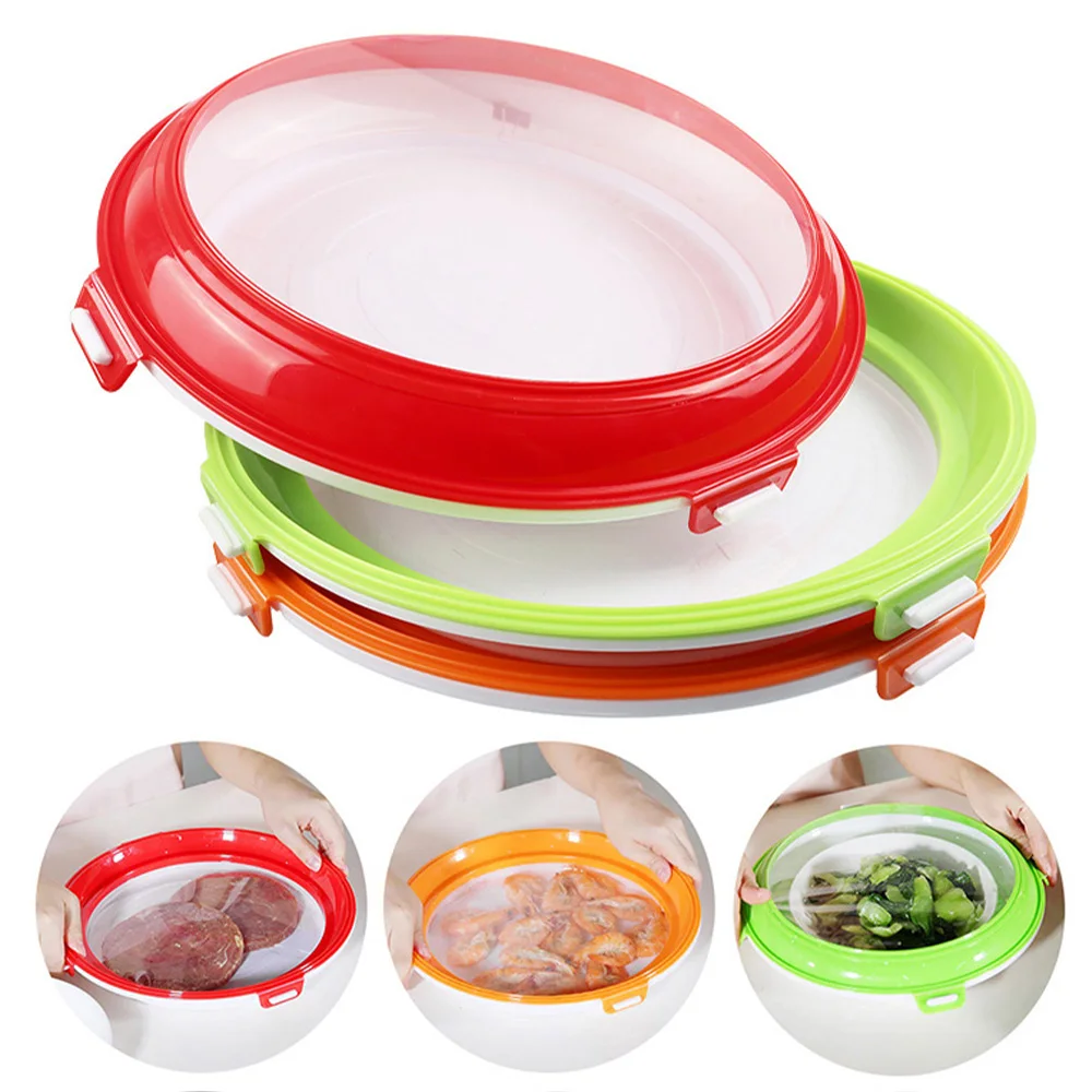 Креативный лоток для хранения пищевых продуктов Круглая Пластина пластиковый