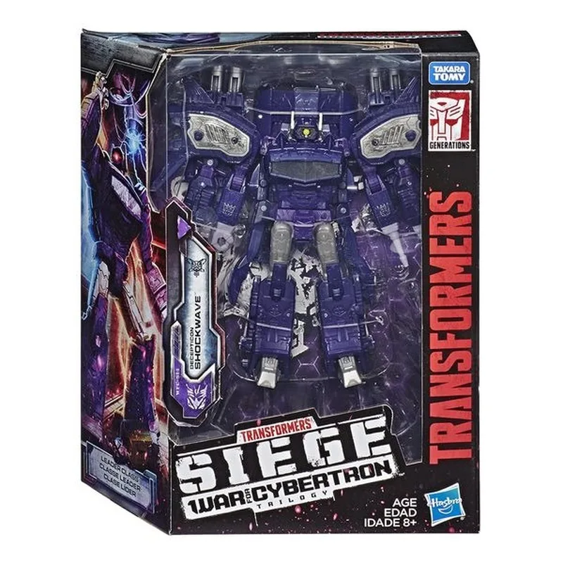 

Hasbro Transformers Siege Cybertron Leadership Leader Shockwave Transformation Desformation Robot Action Figure Kids Model Toys