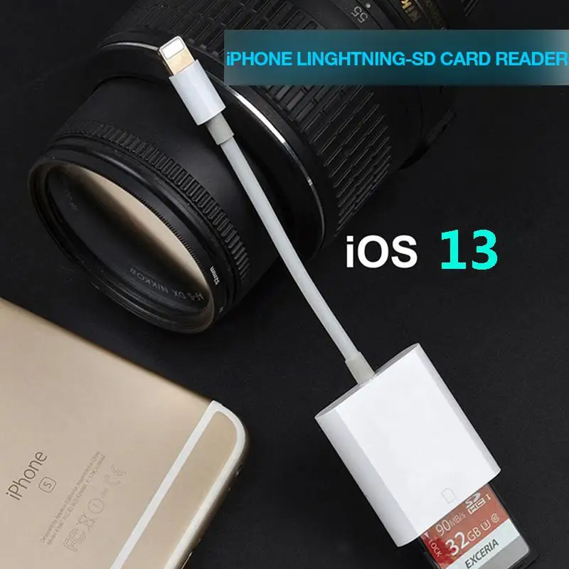 HiMISS кардридер USB2.0 интерфейс Поддержка цифровой камеры SD TF SDHC карты для iPhone iPod Apple