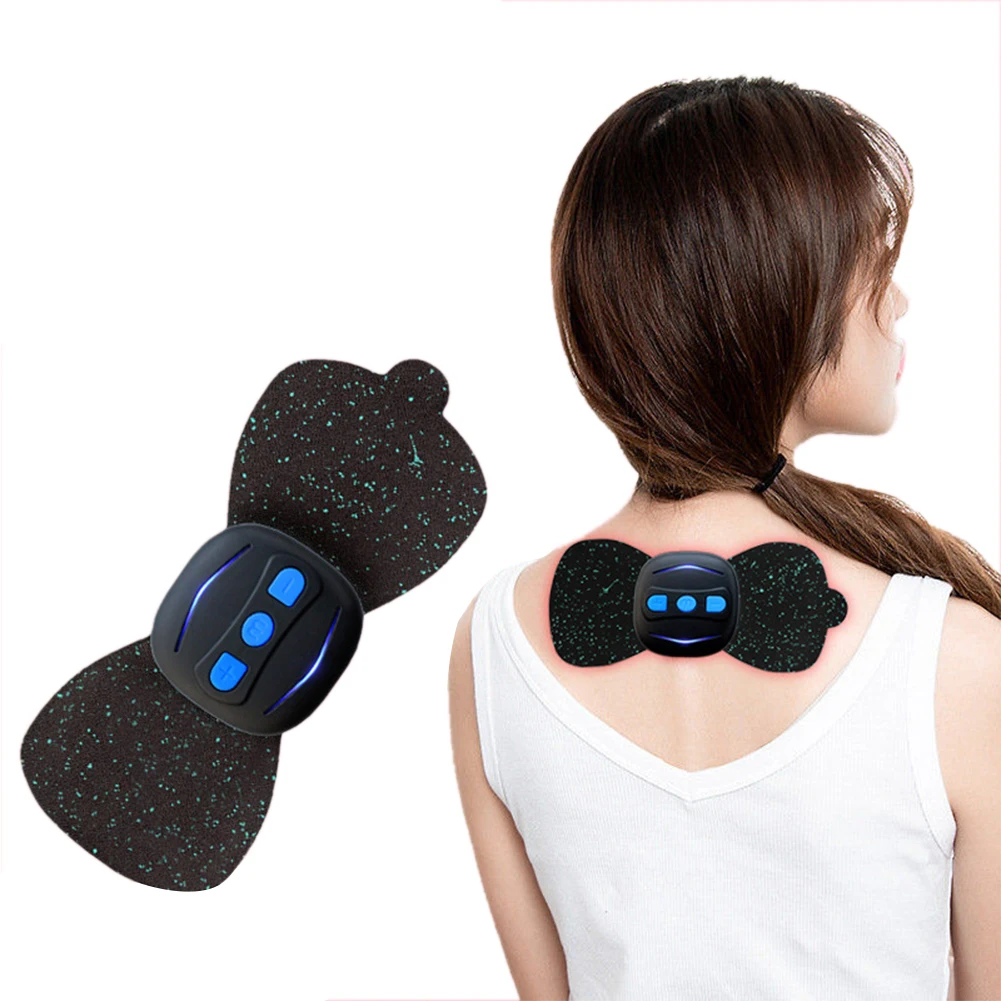 

Mini Electric Pulse Back and Neck Massager Far Infrared Heating Pain Relief Health Care Relaxation Tool Intelligent Massager
