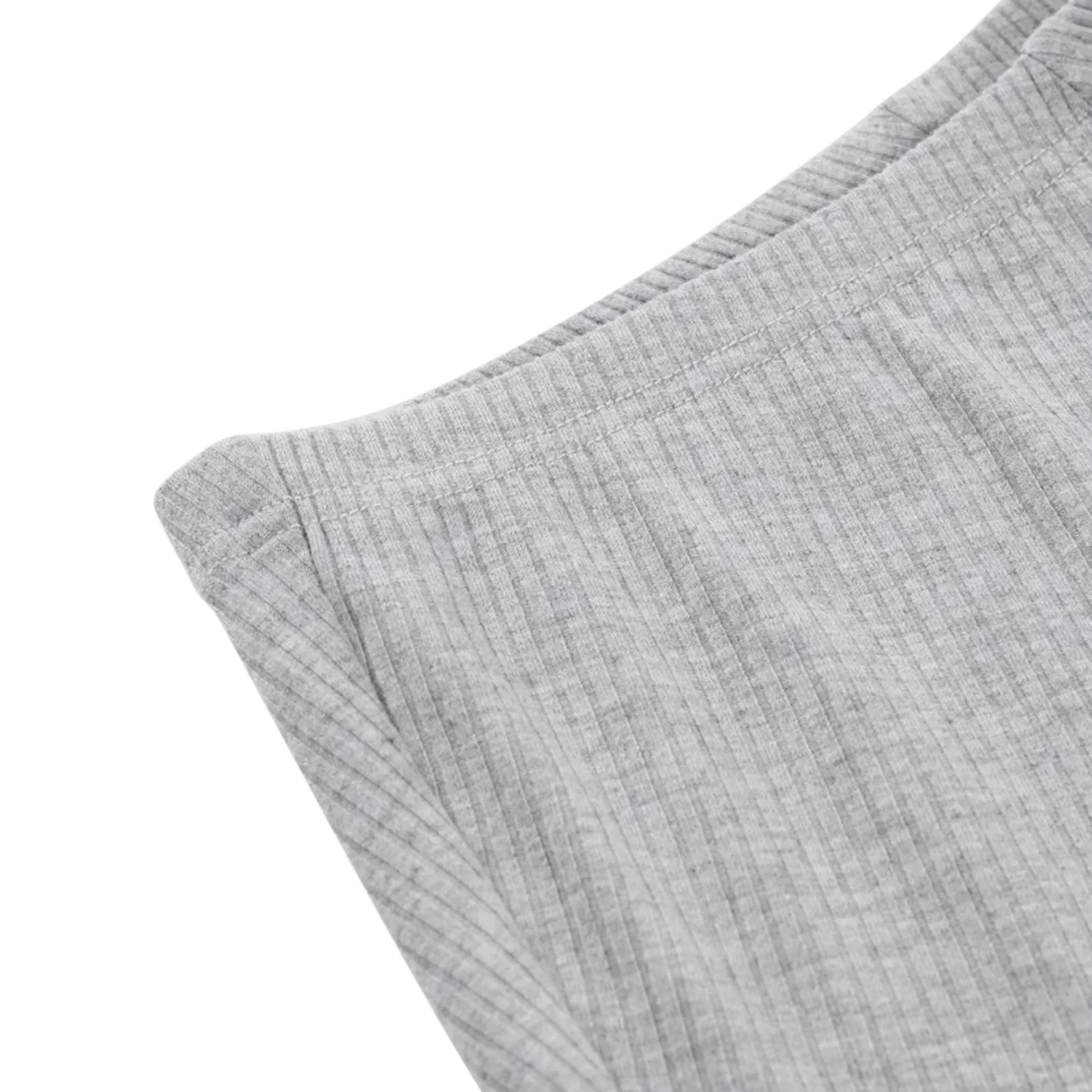 

Sexy Shorts Women's Solid Color Ribbed Shorts Summer CasualHigh Elastic Waist A-line Ruffle Bottom Super Shorts For Women