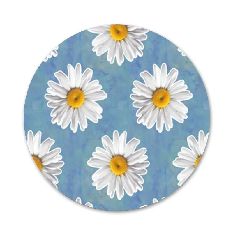 58 мм Модный Новый Популярный цветочный эстетический значок брошь заколка