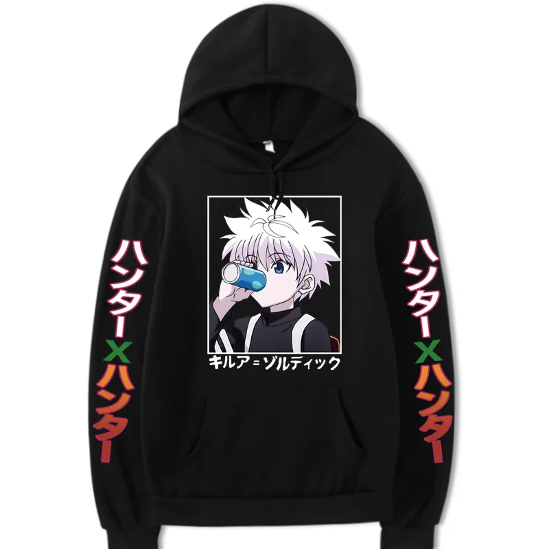 

Japanese Man Kpop Cartoon Anime Hoodie Peripheral Printing Street Sweatshirt Winter Wild Trend Unisex Hooded Sweatshirt