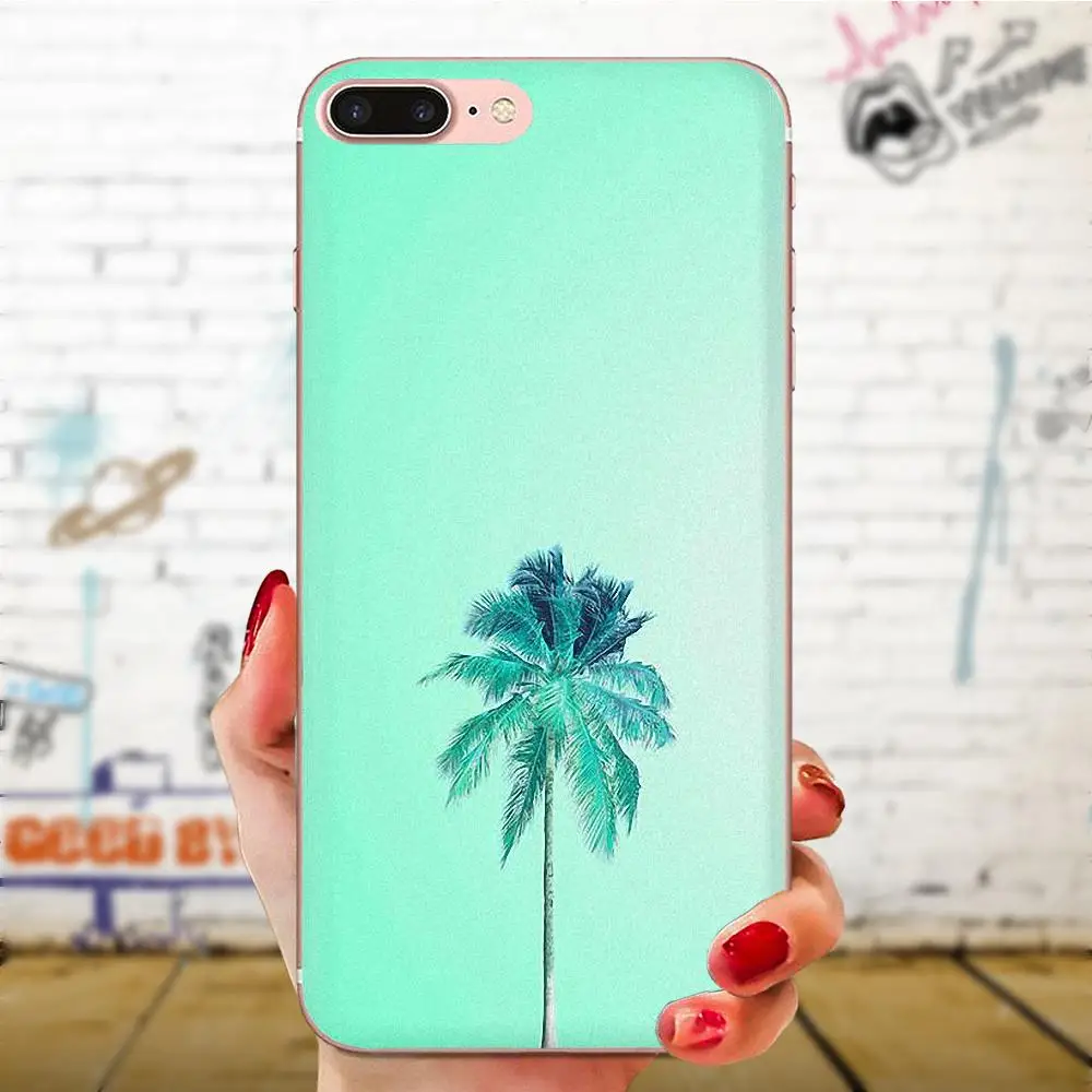 Простой маленький Свежий мятный зеленый мягкий чехол с принтом для Huawei Honor Nova Note 5