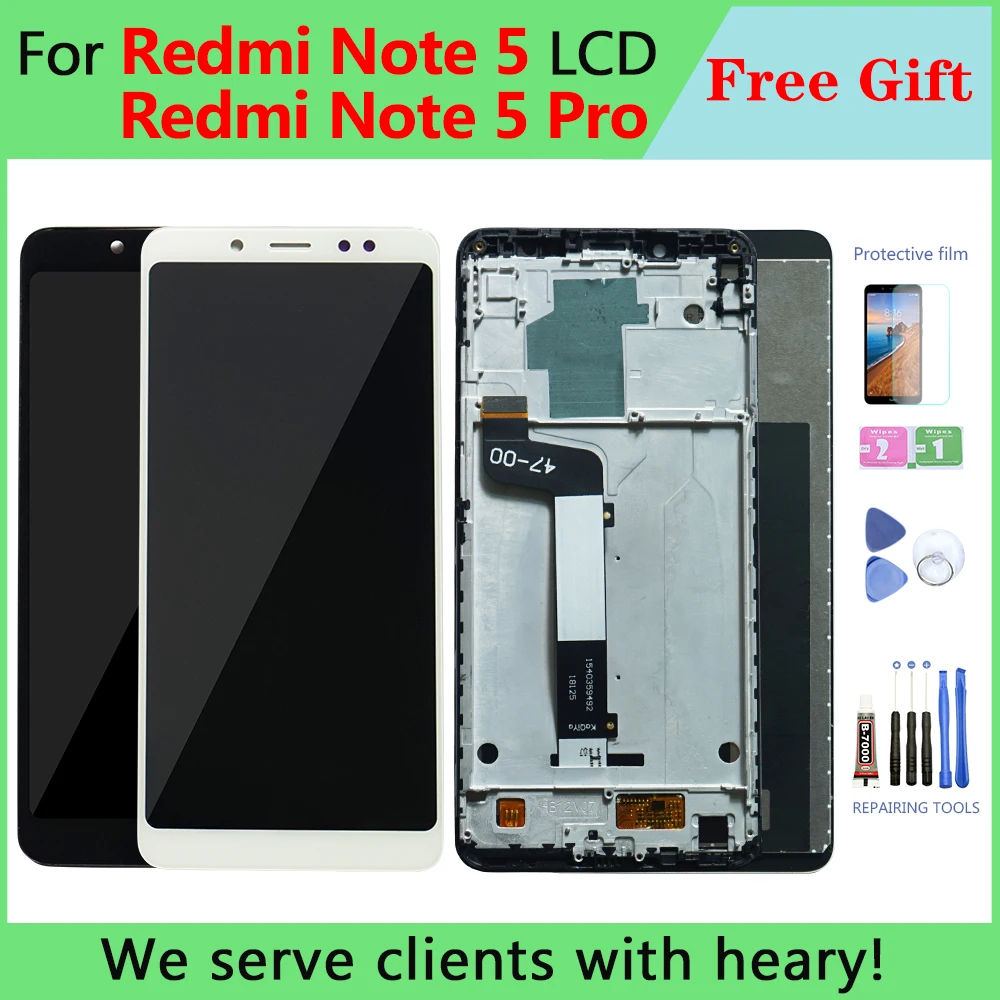 

Original LCD+Frame For Xiaomi Redmi Note 5 Pro Display Touch Screen For Xiaomi Redmi Note 5 LCD Display Screen Snapdragon 636