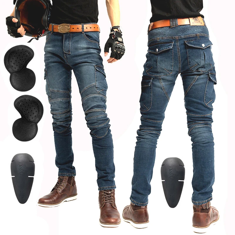 Новинка 2021 мотоциклетные брюки мужские джинсы защитное снаряжение для езды на