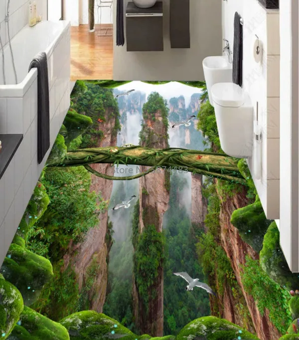 

Home Decoration Living Room 6mm 3D Carpet Rectangular 3D Carpet Coffee Table Absorbent Pad Pastoral Style Bedroom Mat