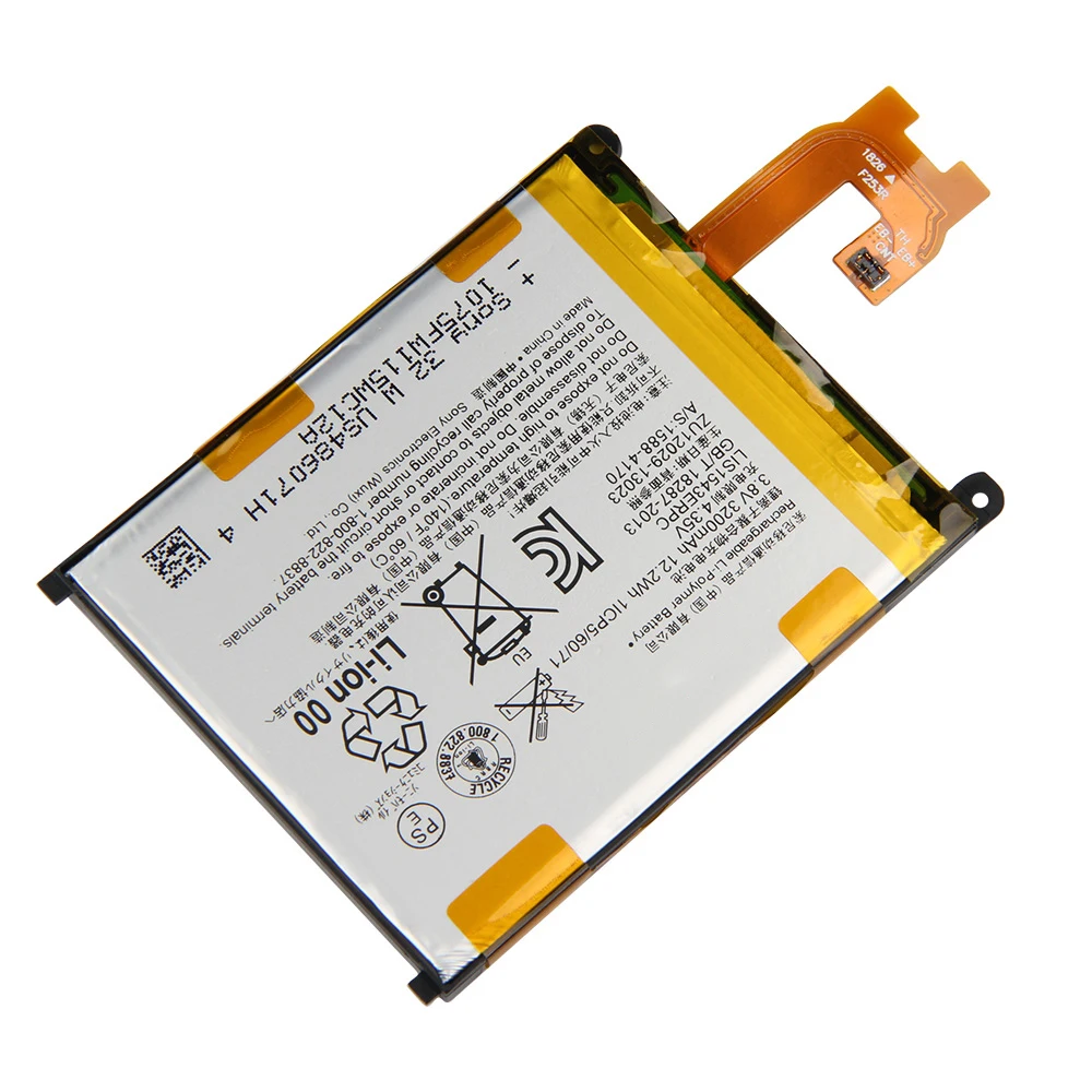 Оригинальная запасная батарея LIS1543ERPC для Sony Xperia Z2 L50w Sirius SO 03 D6503 D6502 Аутентичные