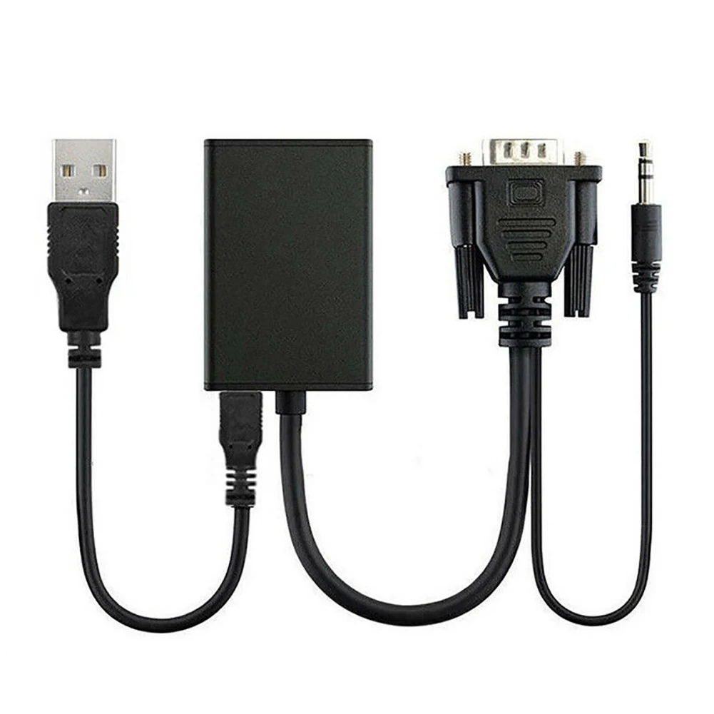2019 VGA к совместимому с HDMI конвертер Папа мама кабель 1080p HD высокой Разрешение