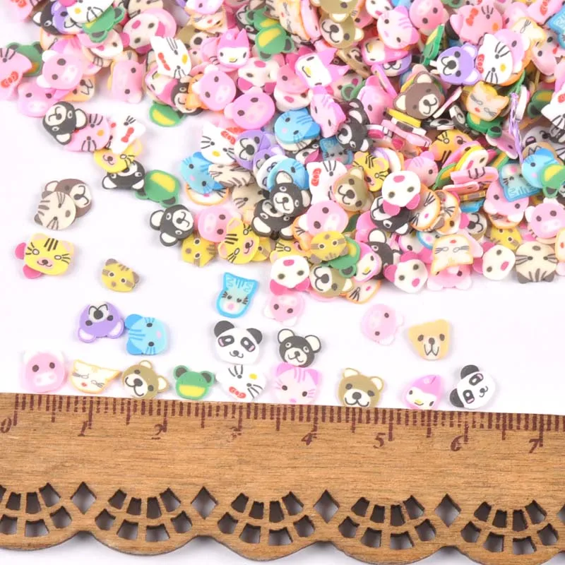 10 г/лот полимера горячая мягкая глина бусины непористой смешанные цвета милые