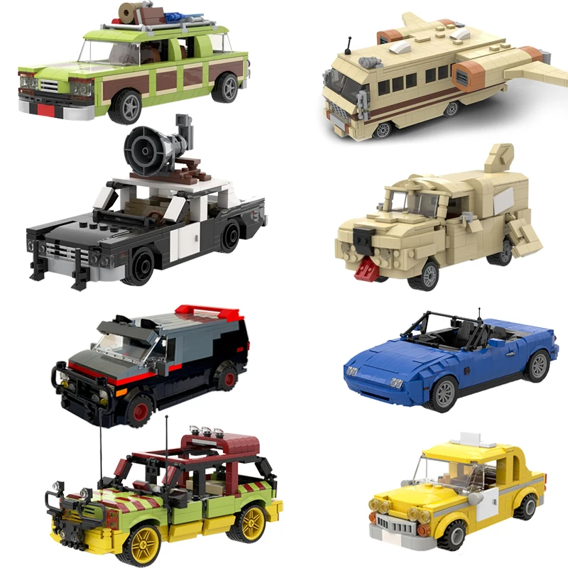 

MOC Speed City Champions Racer Famous Car Vehicle Super Diy Kids Polices Robot Aircraft Model Building Block Toy Children Gifts