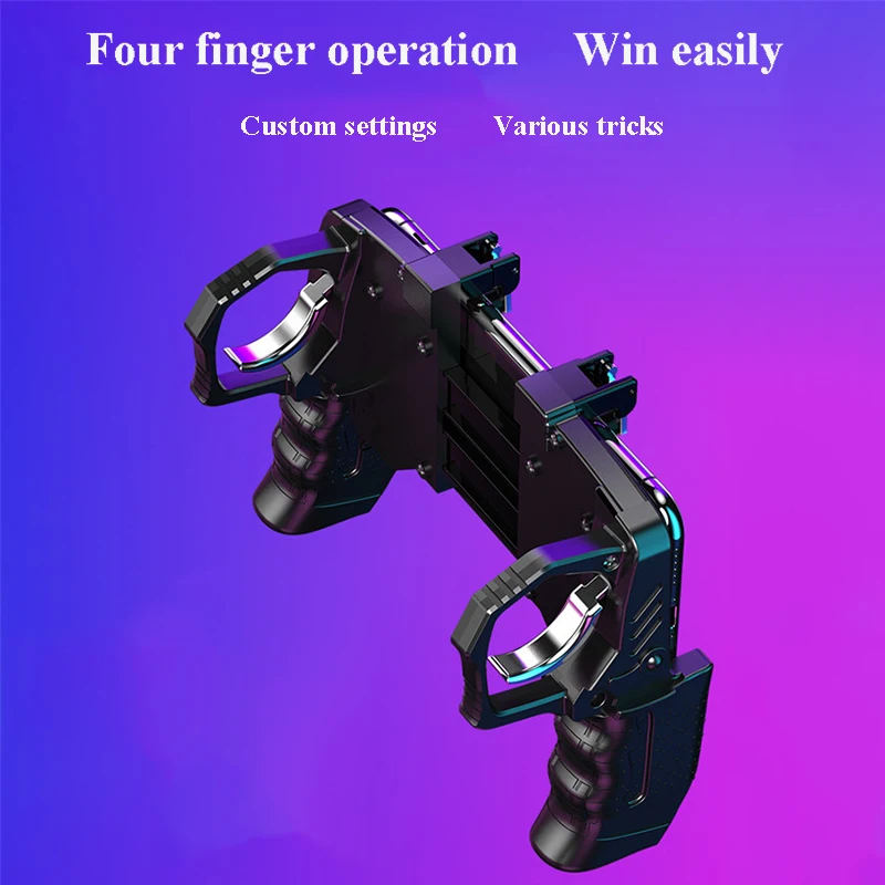 pubg metal controller joystick for pubg mobile trigger gamepad for iphone android phone shooting game phone gaming controller free global shipping