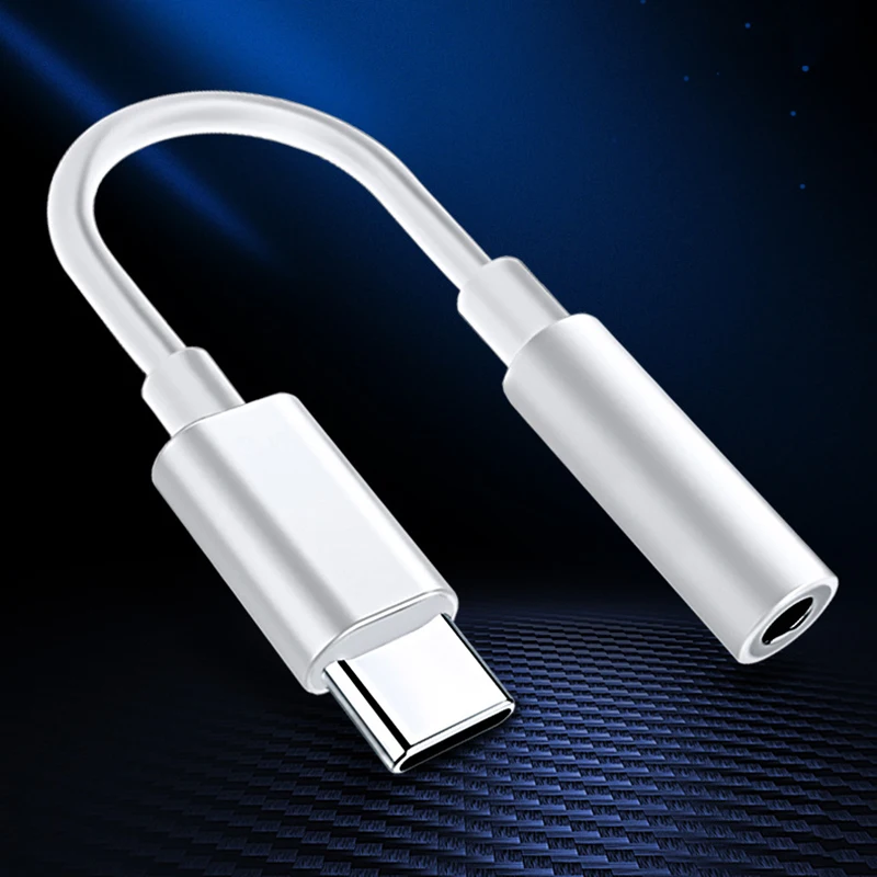 Адаптер Auswaur USB Type-C-3 5 мм 5В белый |