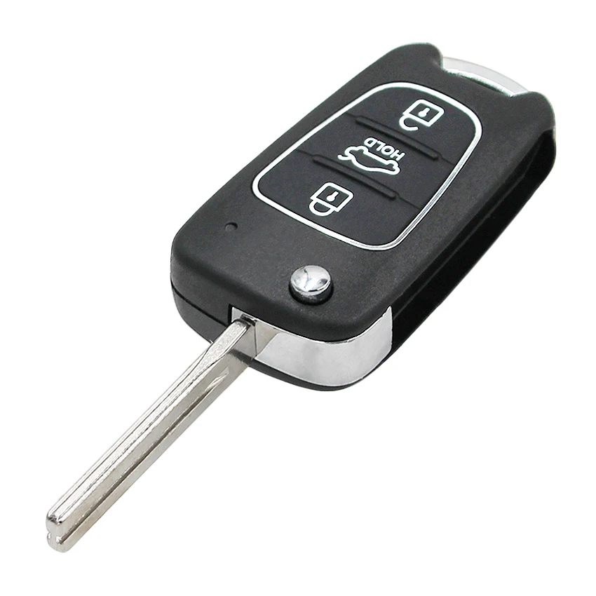 Модернизированный 3 кнопки флип дистанционного ключа Fob 433 МГц ID46 чип для Kia Sportage