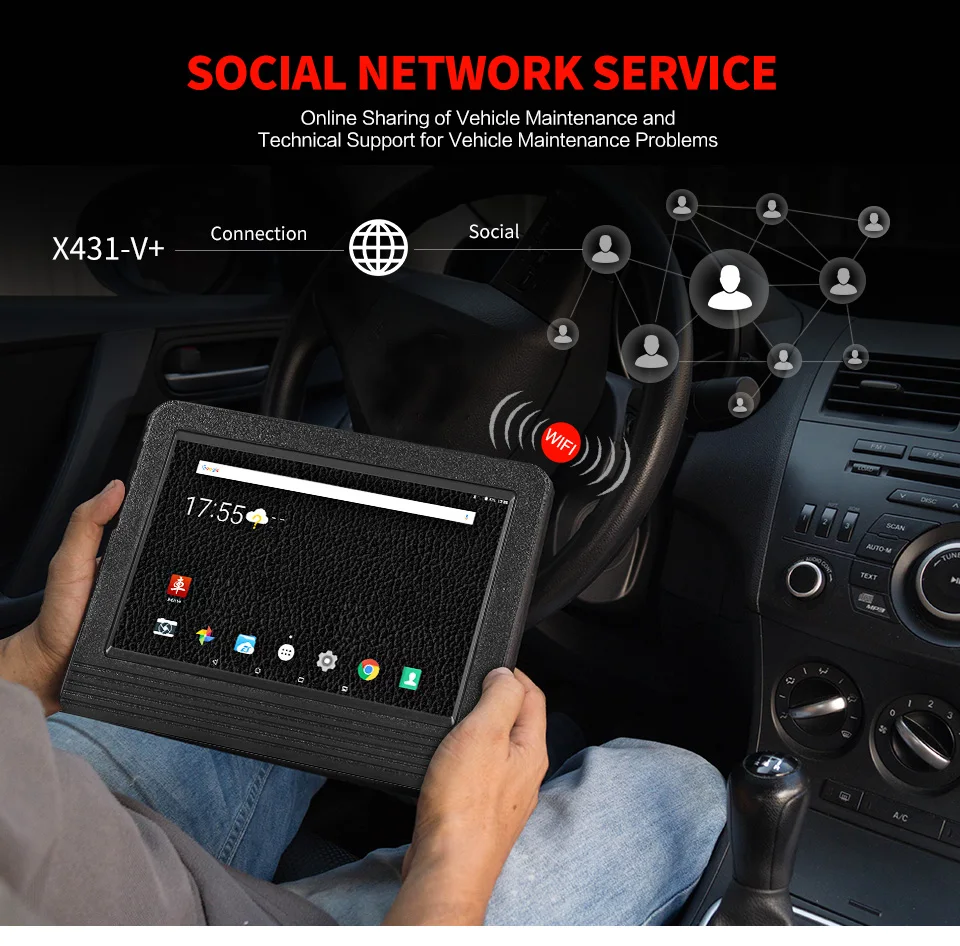 Launch X431 V+ V Plus 1" OBD Автомобильный диагностический инструмент Автомобильный сканер OBD2 Универсальный ECU кодирование PK launch x431 pro