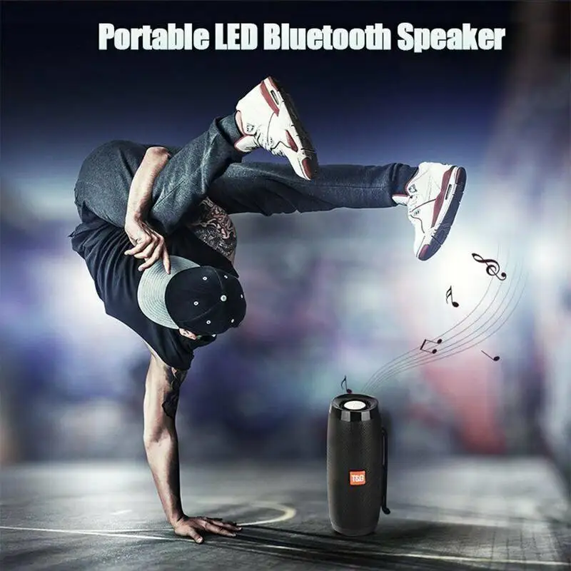 Светодиодный 10 Вт беспроводной bluetooth динамик стерео Бас Сабвуфер Колонка Сода портативный звук бум водонепроницаемый AUX FM радио Музыкальный динамик