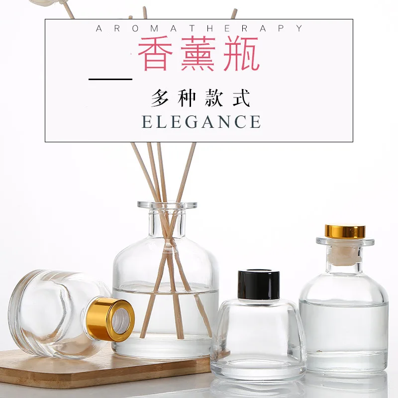 Простая стеклянная бутылка для ароматерапии может быть оснащена Пробковой