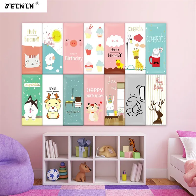 Самоклеющиеся 3D наклейки на стену с героями мультфильмов Детские прикроватные