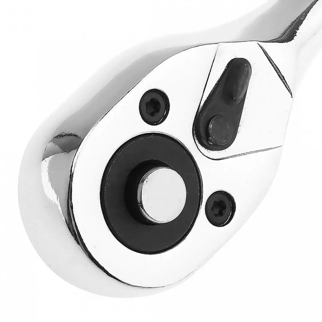 Гибкий храповой ключ 3/8 дюйма 24 зубья прямая ручка Быстрый стальной