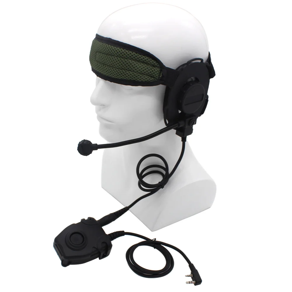 Black with Peltor Z тактическая Боуман элита II Гарнитура U94 Peltor TCI военной радио PTT для Kenwood радио BaoFeng UV-5R UV-6R BF-82 Retevis иди и болтай Walkie Talkie - Цвет: Black with Peltor
