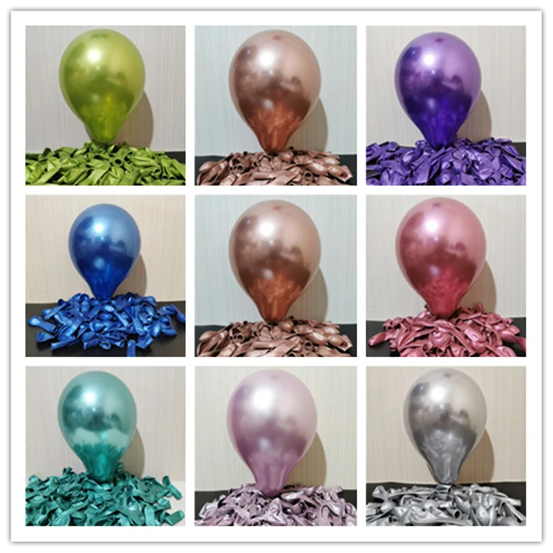

20PCS 5-Inch Latex Metal Balloon For Christmas Decorations, Weddings, Birthday Parties, Baby Celebrations, Anniversary