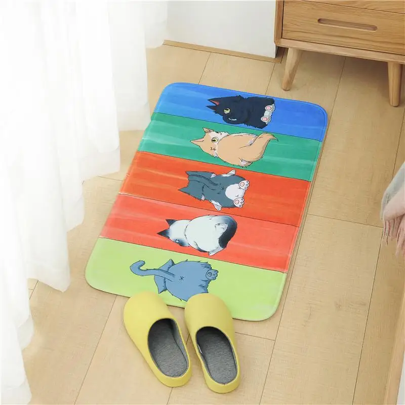 Коврик впитывающий нескользящий толстый и мягкий коврик для ног подходит ванной