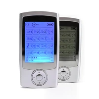 electronic 16 mode dual output digital pulse massager ems muscle stimulator pain relief machine electro therapy body massage