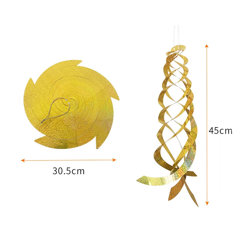 

Anti Bird Repeller Rotat Rod Reflective Bird Repellent Spiral Reflective Silver Hanging Deterrent Device Protection Agricultural