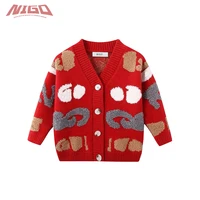 nigo childrens cashmere knitted cardigan sweater for 3 14 years old kids clothes nigo31674