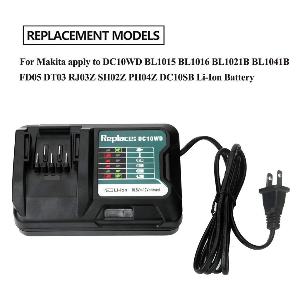 Новинка Замена зарядного устройства для Makitas 10 8 V 12V DC10WD BL1016 BL1021B BL1041B FD05 вилка